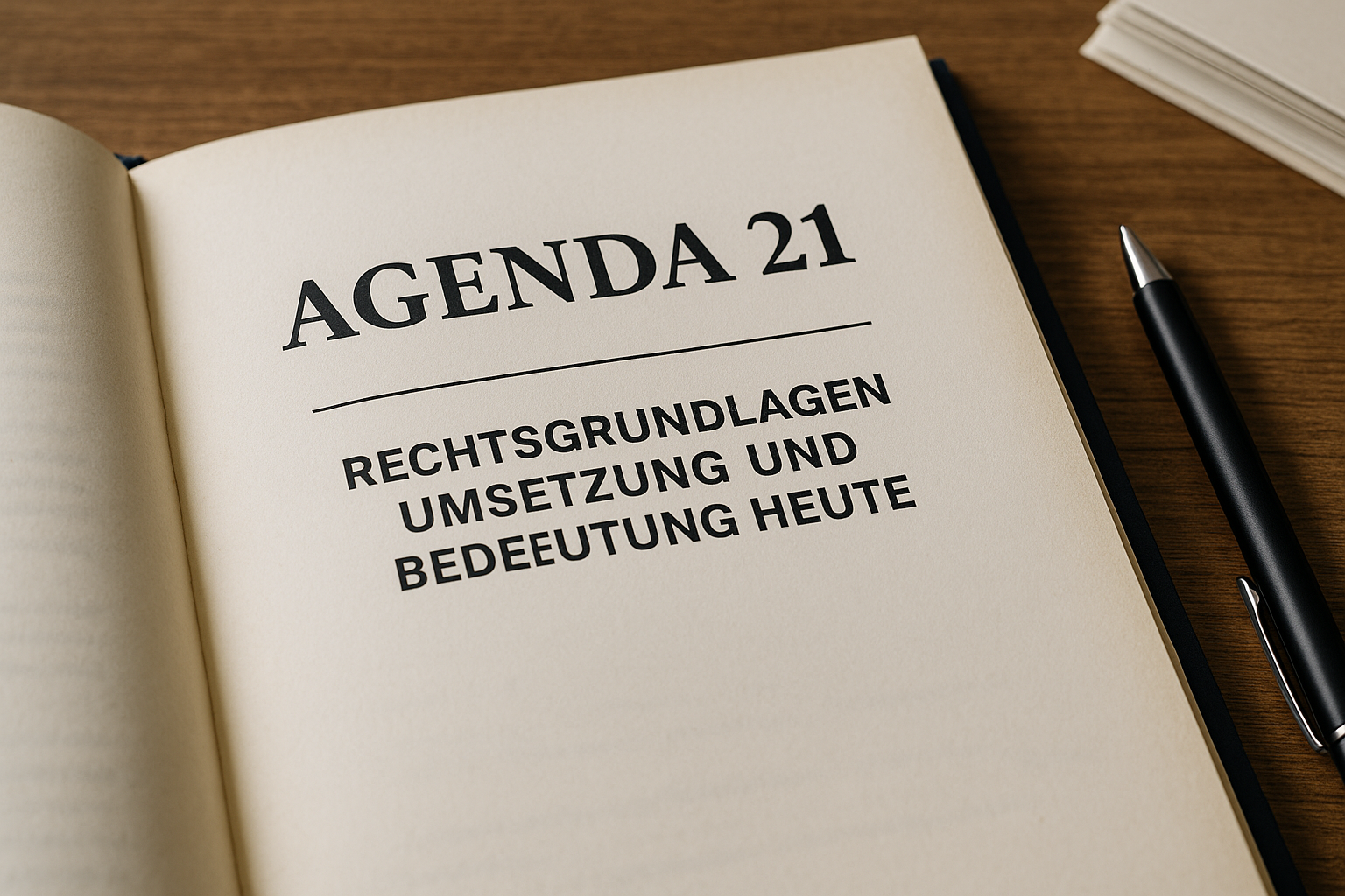 Agenda 21 Rechtsgrundlagen, Umsetzung und Bedeutung heute Agenda 21: Rechtsgrundlagen, Umsetzung und Bedeutung heute
