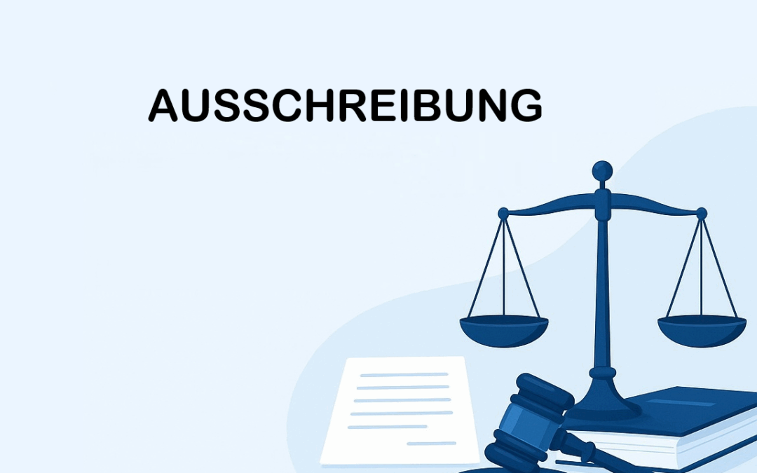 Ausschreibung im Vergaberecht – Rechtliche Grundlagen & Praxis